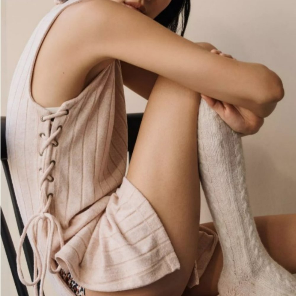 NWT Anthropologie Maxi Turtleneck Sweater Tank Small S